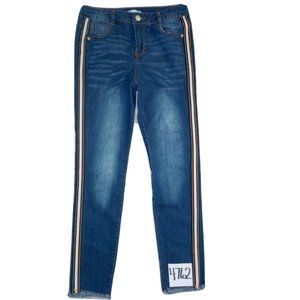 Epic Threads Jeans Raw Hems Factory Fade Distressed Youth Girls